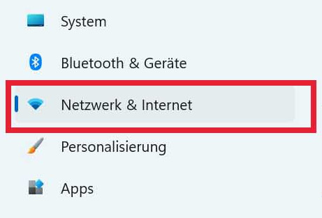 Win11 Netzwerk und Internet